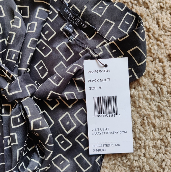 NEW Lafayette 148 Silk Blouse - Picture 7 of 7